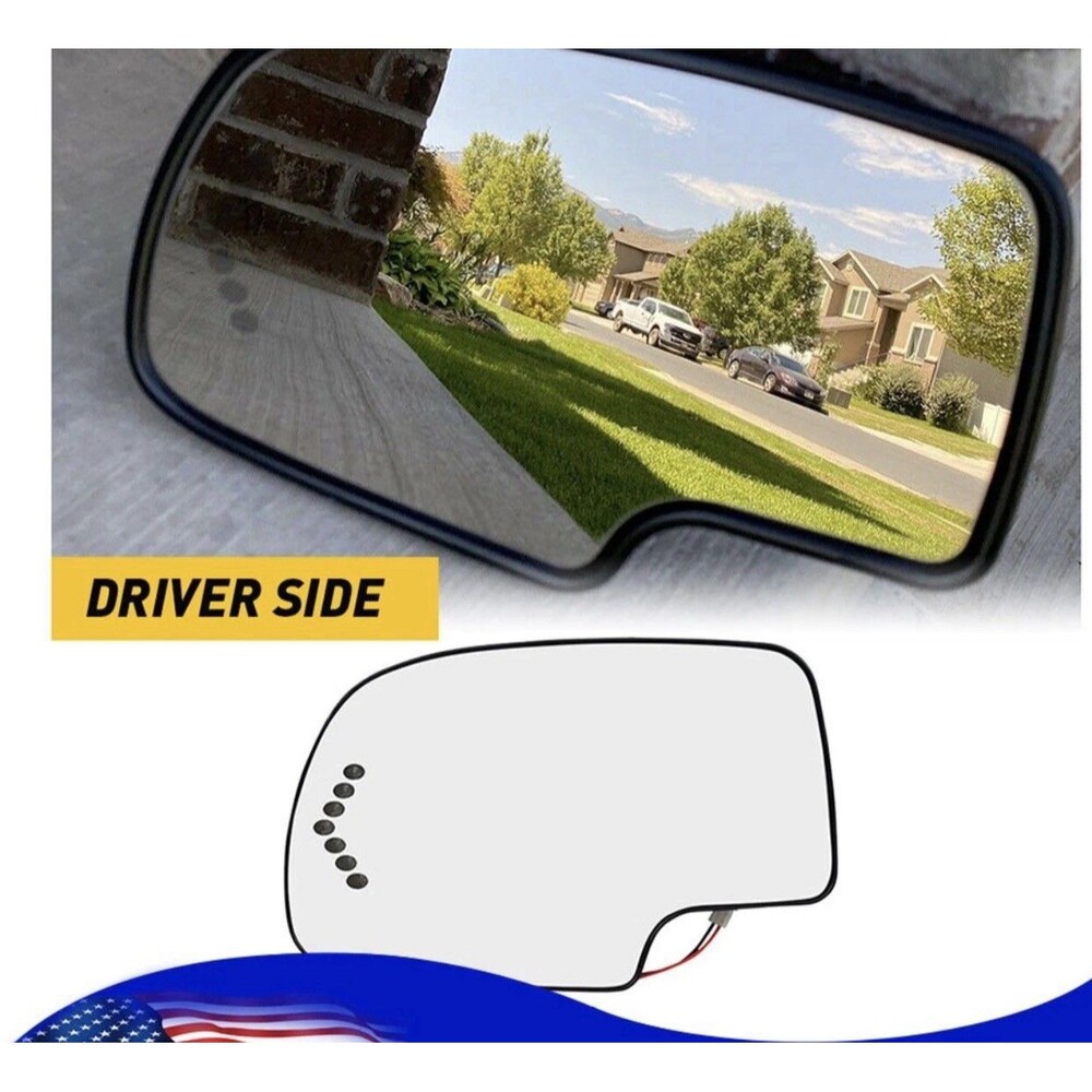 Driver Left Side Power Heated Tow Mirrors For 2007-2013 Silverado 1500 2500 HD K